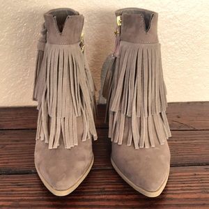 Betseyville by Betsey Johnson fringe boots